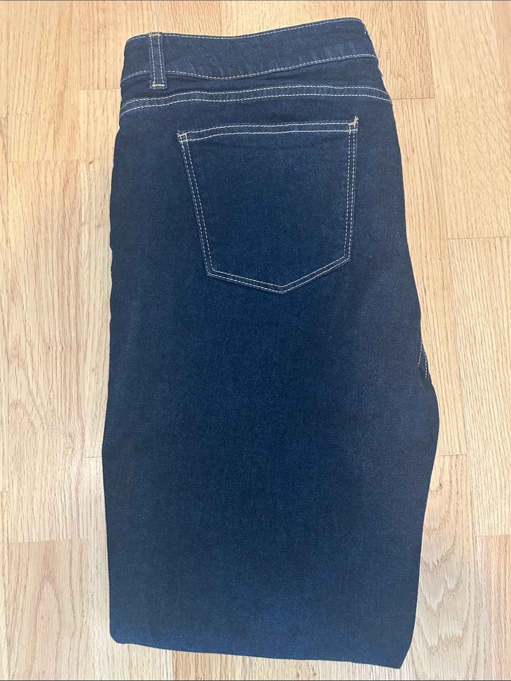Talbots Dark Blue Women's Straight Leg slim ankle Jeans - Picture 2 of 4